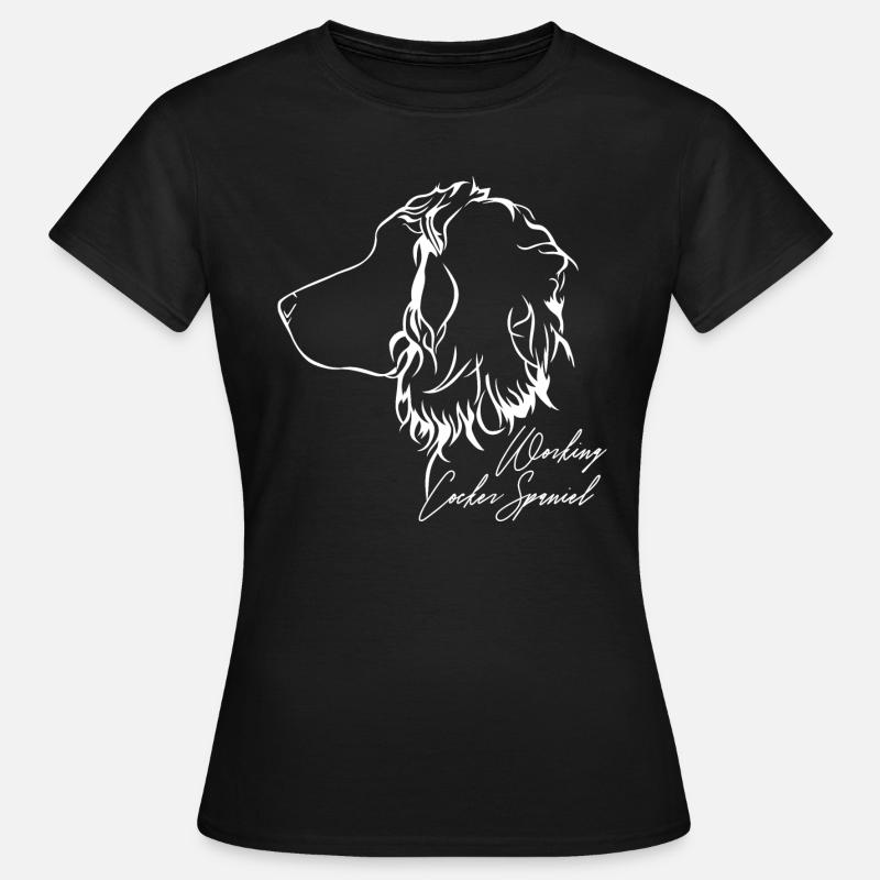 WORKING COCKER SPANIEL Profil Hunde Hund Wilsigns - Frauen T-Shirt - Schwarz