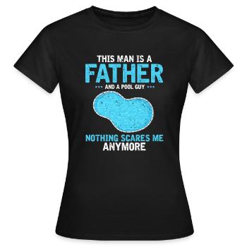 Pool Guy Design pour PoolBoy et Pool Cleaner - T-shirt Femme - noir - Devant - AI Model Female 172 dark (172cm)