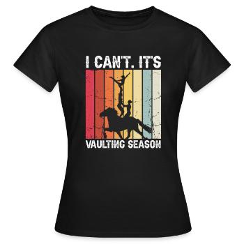 Conception de voûte et conception de chevaux de voûte - T-shirt Femme - noir - Devant - AI Model Female 172 dark (172cm)
