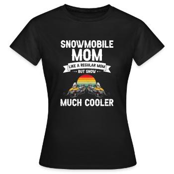 Motoneige et Skidoo Design - T-shirt Femme - noir - Devant - AI Model Female 172 dark (172cm)