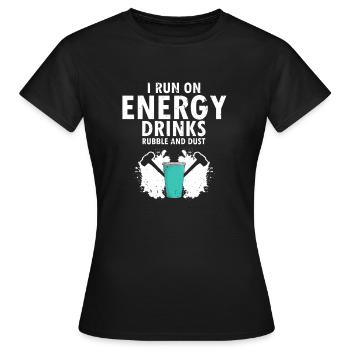 House demolition and house renovation - Women's T-Shirt - black - Front - AI Model Female 172 dark (172cm)