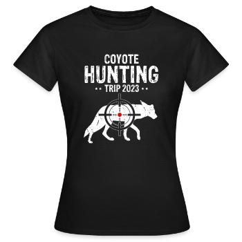 Conception de coyote pour les réacteurs de coyote - T-shirt Femme - noir - Devant - AI Model Female 172 dark (172cm)
