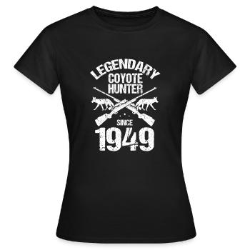 Conception de coyote pour les réacteurs de coyote - T-shirt Femme - noir - Devant - AI Model Female 172 dark (172cm)