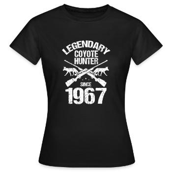 Conception de coyote pour les réacteurs de coyote - T-shirt Femme - noir - Devant - AI Model Female 172 dark (172cm)