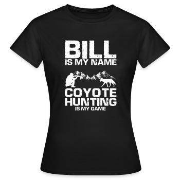 Conception de coyote pour les réacteurs de coyote - T-shirt Femme - noir - Devant - AI Model Female 172 dark (172cm)