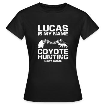 Conception de coyote pour les réacteurs de coyote - T-shirt Femme - noir - Devant - AI Model Female 172 dark (172cm)