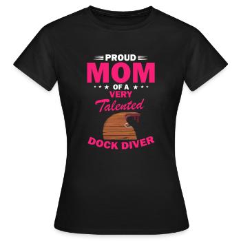 Sports nautiques pour chiens et sports nautiques pour chiens - T-shirt Femme - noir - Devant - AI Model Female 172 dark (172cm)