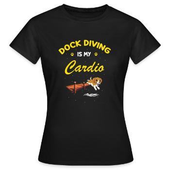 Sports nautiques pour chiens et sports nautiques pour chiens - T-shirt Femme - noir - Devant - AI Model Female 172 dark (172cm)