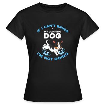 Sports nautiques pour chiens et sports nautiques pour chiens - T-shirt Femme - noir - Devant - AI Model Female 172 dark (172cm)