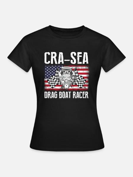 Drag Boot Design für Rennbootfahrer - Frauen T-Shirt - Schwarz