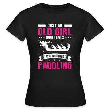 Drachenboot Trainer und Drachenboot - Frauen T-Shirt - Schwarz - Vorne - AI Model Female 172 dark (172cm)