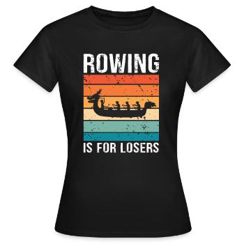 Bateau-dragon et équipage de bateau-dragon - T-shirt Femme - noir - Devant - AI Model Female 172 dark (172cm)