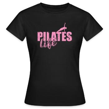 Les mots ne peuvent pas transmettre l’amour que j’ai pour le Pilates - T-shirt Femme - noir - Devant - AI Model Female 172 dark (172cm)
