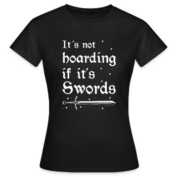 Jeu de rôle en direct pour PNJ et jeu de rôle RPG - T-shirt Femme - noir - Devant - AI Model Female 172 dark (172cm)