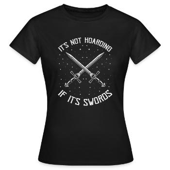 Citation de jeu de rôle pour Larper et Larp - T-shirt Femme - noir - Devant - AI Model Female 172 dark (172cm)