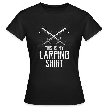 Jeu de rôle en direct pour PNJ et jeu de rôle RPG - T-shirt Femme - noir - Devant - AI Model Female 172 dark (172cm)