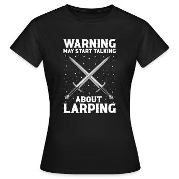 Jeu de rôle en direct pour PNJ et jeu de rôle RPG - T-shirt Femme - noir - Devant - AI Model Female 172 dark (172cm)