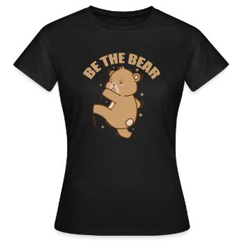 Soyez l’animal de la forêt de l’ours - T-shirt Femme - noir - Devant - AI Model Female 172 dark (172cm)