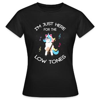 Orchestra and woodwind instrument - Women's T-Shirt - black - Front - AI Model Female 172 dark (172cm)
