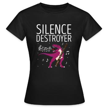 Orchestra and woodwind instrument - Women's T-Shirt - black - Front - AI Model Female 172 dark (172cm)