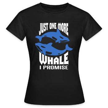 Meeressäuger für Orca-Beobachtung und Buckelwal - Frauen T-Shirt - Schwarz - Vorne - AI Model Female 172 dark (172cm)