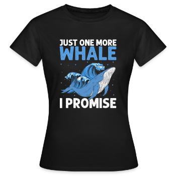 Orca Beobachtung für Buckelwale und Meerwale - Frauen T-Shirt - Schwarz - Vorne - AI Model Female 172 dark (172cm)