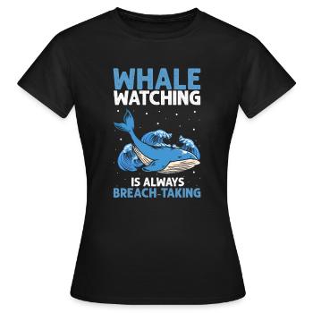 Meeressäuger für Orca-Beobachtung und Buckelwal - Frauen T-Shirt - Schwarz - Vorne - AI Model Female 172 dark (172cm)