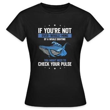 Meeressäuger für Orca-Beobachtung und Buckelwal - Frauen T-Shirt - Schwarz - Vorne - AI Model Female 172 dark (172cm)