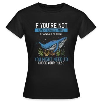 Orca Beobachtung für Buckelwale und Meerwale - Frauen T-Shirt - Schwarz - Vorne - AI Model Female 172 dark (172cm)