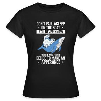 Meeressäuger für Orca-Beobachtung und Buckelwal - Frauen T-Shirt - Schwarz - Vorne - AI Model Female 172 dark (172cm)