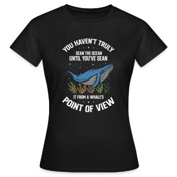 Orca Beobachtung für Buckelwale und Meerwale - Frauen T-Shirt - Schwarz - Vorne - AI Model Female 172 dark (172cm)