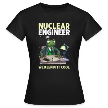 Kernenergie Spruch für Kernenergie - Frauen T-Shirt - Schwarz - Vorne - AI Model Female 172 dark (172cm)