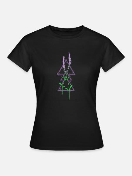 Parfum de plante de jardin lavande - T-shirt Femme - noir
