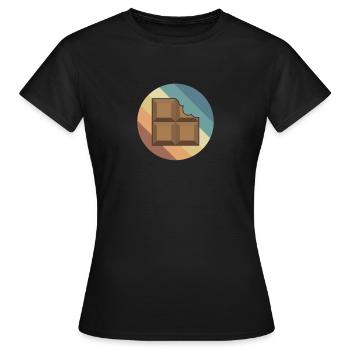 Tafel Schokolade Süßigkeit Kakao - Frauen T-Shirt - Schwarz - Vorne - AI Model Female 172 dark (172cm)