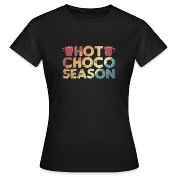 Hot Choco Season Candy Cacao - T-shirt Femme - noir - Devant - AI Model Female 172 dark (172cm)