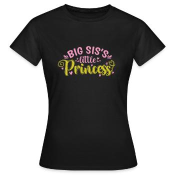 La petite princesse de Big Sis - T-shirt Femme - noir - Devant - AI Model Female 172 dark (172cm)