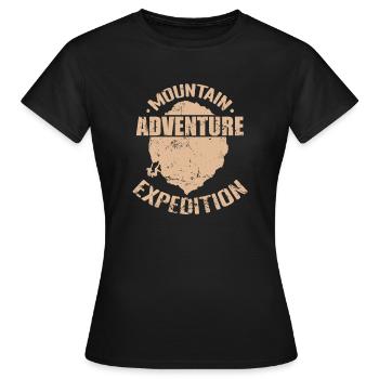 Adventure Expedition Bouldern - Frauen T-Shirt - Schwarz - Vorne - AI Model Female 172 dark (172cm)