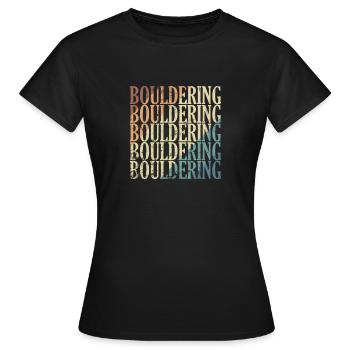 Bouldering Sportler - Frauen T-Shirt - Schwarz - Vorne - AI Model Female 172 dark (172cm)