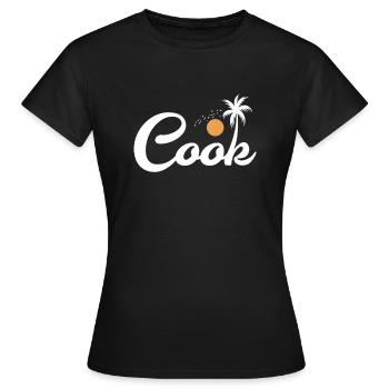 Cuisiner, Cuisiner, Cuisiner, Cuisiner, Cuisiner, Cuisiner - T-shirt Femme - noir - Devant - AI Model Female 172 dark (172cm)