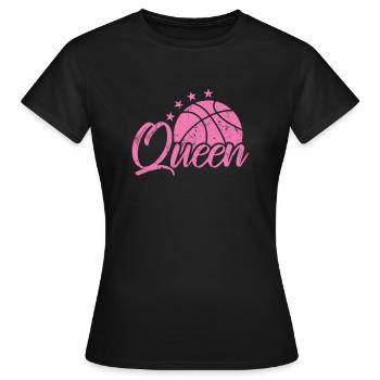 Queen Basketball Féminine - T-shirt Femme - noir - Devant - AI Model Female 172 dark (172cm)