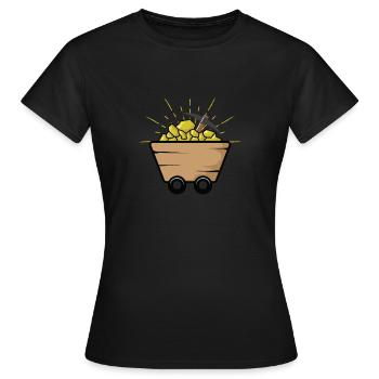 Chariot avec Aurum - T-shirt Femme - noir - Devant - AI Model Female 172 dark (172cm)