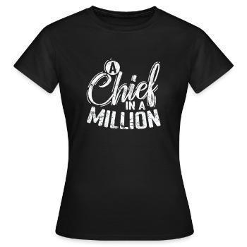 Un chef dans un million - T-shirt Femme - noir - Devant - AI Model Female 172 dark (172cm)