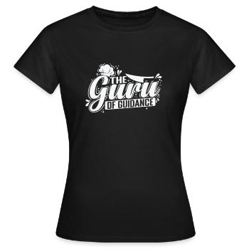 Le Gourou de la guidance - T-shirt Femme - noir - Devant - AI Model Female 172 dark (172cm)