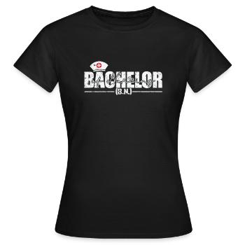 Bachelor of Nursing Pflegewissenschaft - Frauen T-Shirt - Schwarz - Vorne - AI Model Female 172 dark (172cm)