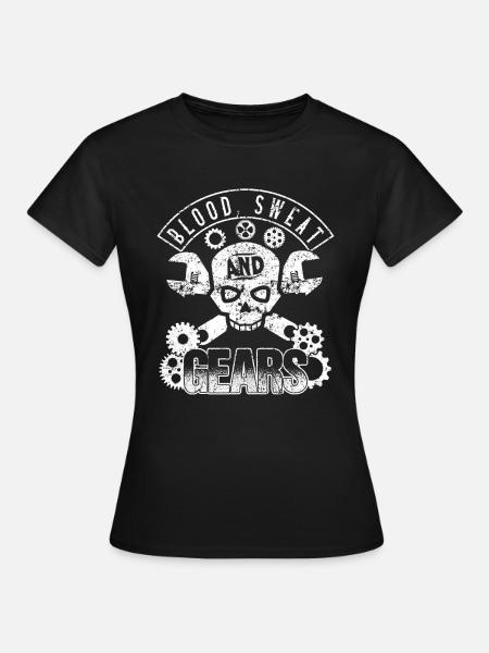 Blood Sweat Gears Motorcycles - Women's T-Shirt - black