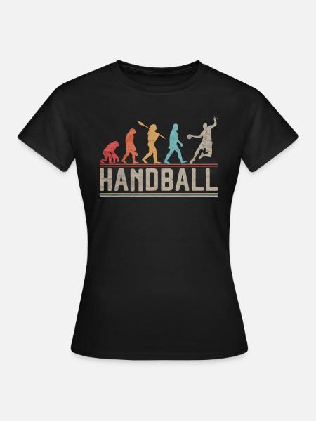 Handball Evolution Handball Player Cadeau - T-shirt Femme - noir