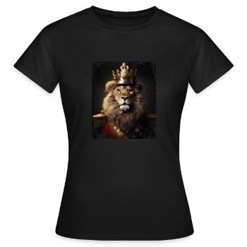 Majestic Lion Majestic Vintage Uniforme - T-shirt Femme - noir - Devant - AI Model Female 172 dark (172cm)