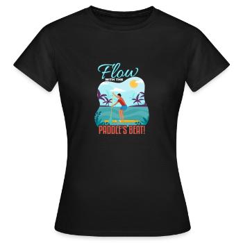 Pagayer sur l’eau - T-shirt Femme - noir - Devant - AI Model Female 172 dark (172cm)