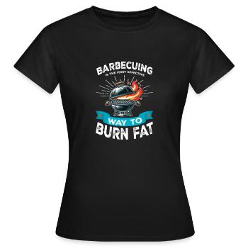 Griller Brûler les graisses - T-shirt Femme - noir - Devant - AI Model Female 172 dark (172cm)