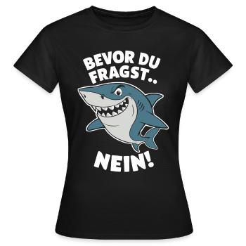 Shark Shark Sharks Shark - Women's T-Shirt - black - Front - AI Model Female 172 dark (172cm)